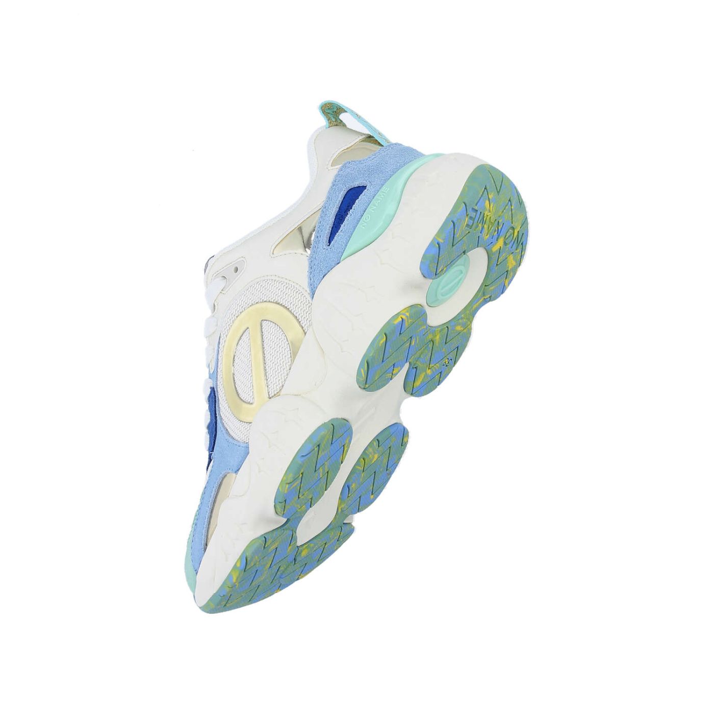 KRAZEE RUNNER W - KNIT/SDE/SDE - BLANC CASSE/VERT/BLEU SICILIEN